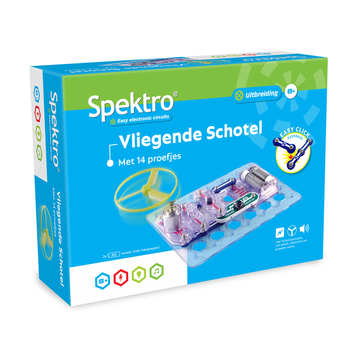 Spektro Vliegende schotel - elektriciteit ontdekken - 14 proefjes
