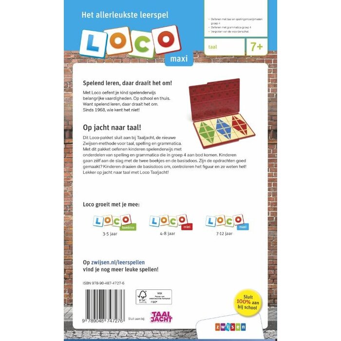Loco Taaljacht pakket - Taal en Spelling M4/E4 (maxi) -  basisdoos met 2 boekjes