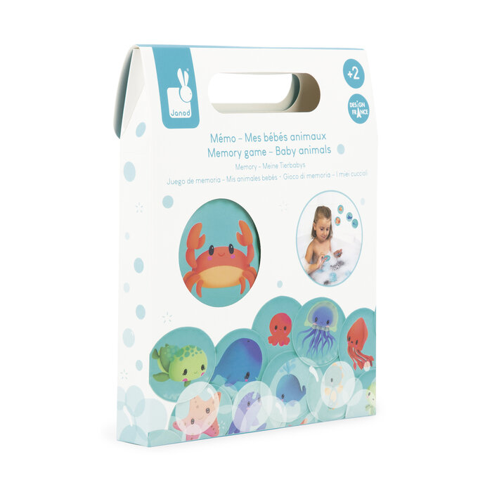 Janod Badspeelgoed - memory, babydieren