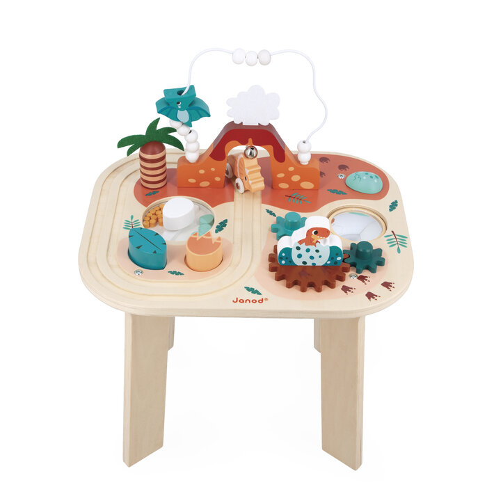 Janod Houten speelgoed - Dino - activiteiten/speeltafel
