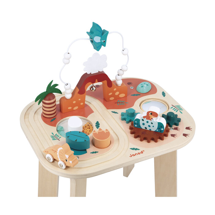 Janod Houten speelgoed - Dino - activiteiten/speeltafel