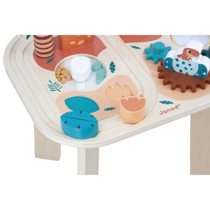 Janod Houten speelgoed - Dino - activiteiten/speeltafel