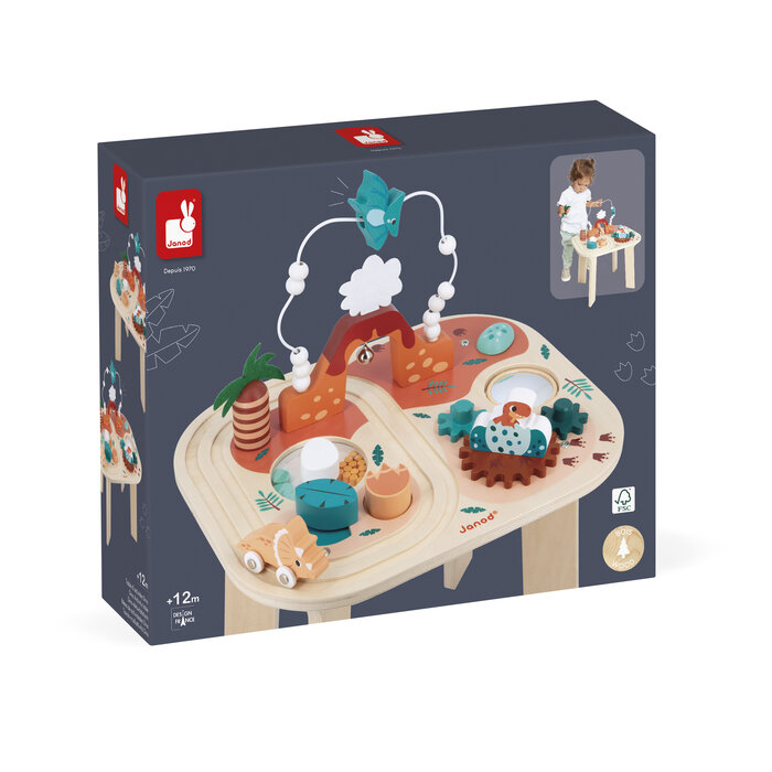 Janod Houten speelgoed - Dino - activiteiten/speeltafel