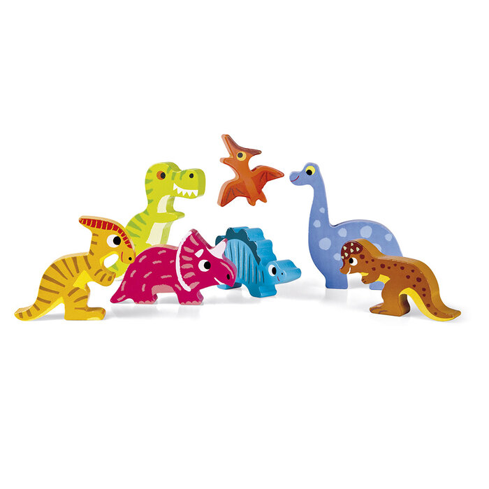 Janod Chunky houten puzzel - Dinosaurus