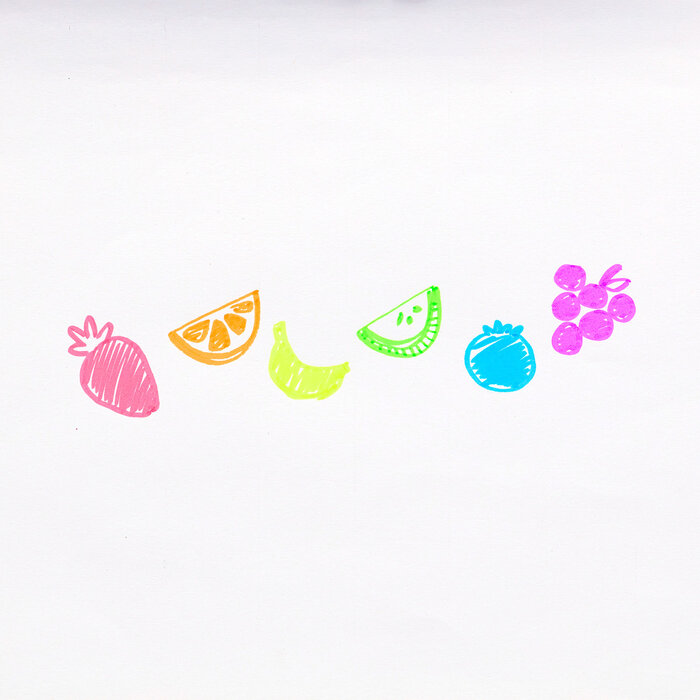 Ooly Highlighters, markeer geurstiften - 6 kleuren/geuren