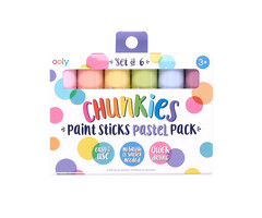 Ooly Chunkies verf sticks - pastel, 6 stuks