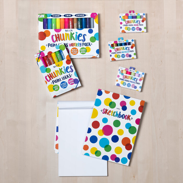 Ooly Chunkies verf sticks - classic, 12 stuks