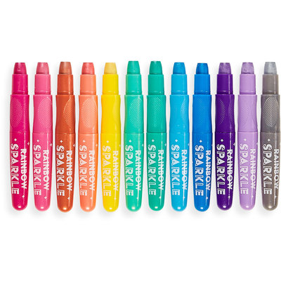 Ooly Gelwaskrijtjes 2 in 1, kleuren en aquarellen - 12 metaalkleuren