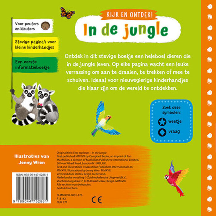Deltas Kijk en ontdek - in de jungle (draai, schuif en trek)