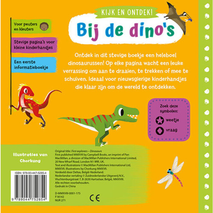 Deltas Kijk en ontdek - bij de dino's (draai, schuif en trek)