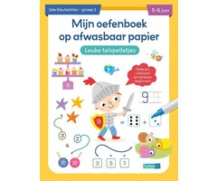 Deltas Mijn oefenboek op afwasbaar papier - leuke telspelletjes (5-6 jaar, groep 2)