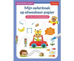 Deltas Mijn oefenboek op afwasbaar papier - eerste schrijfspelletjes (4-5 jaar, groep 1)