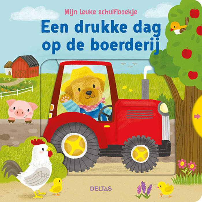 Deltas Kartonboekje met beweegbare elementen - een drukke dag op de boerderij
