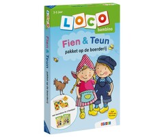 Loco Pakket - Fien & Teun -  basisdoos met 2 boekjes - op de boerderij (bambino)