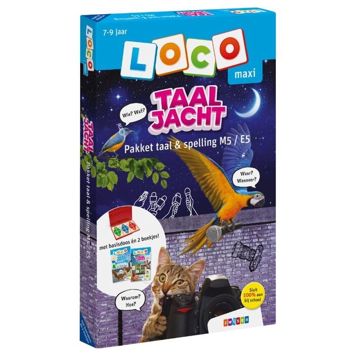 Loco Taaljacht pakket - Taal en Spelling M5/E5 (maxi) -  basisdoos met 2 boekjes