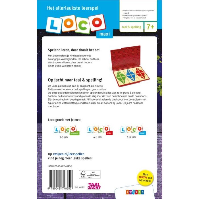 Loco Taaljacht pakket - Taal en Spelling M5/E5 (maxi) -  basisdoos met 2 boekjes