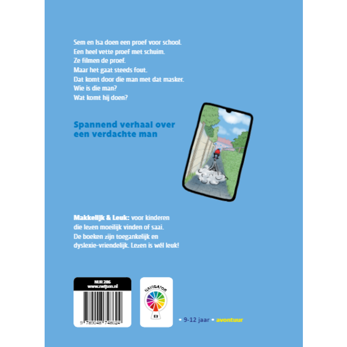 Zwijsen Dyslexie leesboek - De man met het masker (AVI - E3)