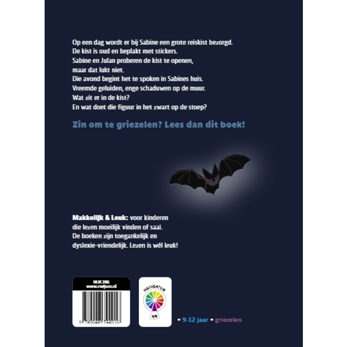 Zwijsen Dyslexie leesboek - De Griezelkist (AVI-M5)