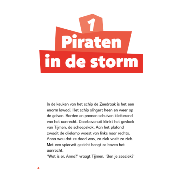 Zwijsen Dyslexie leesboek - De piraten van Duivelseiland (AVI - E5)