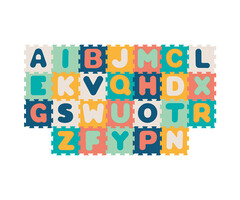 Ludi Sensorisch speelgoed - speelmat (foam) - letters (26 stuks)