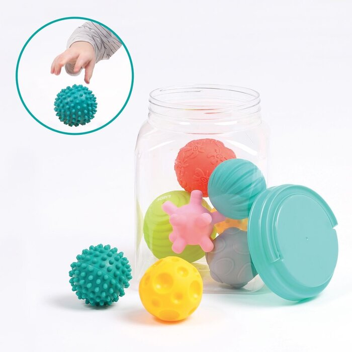 Ludi Sensorische ballen - 8 verschillende ballen van structuur