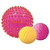 Ludi Sensorische ballen - 2 ballen 8 cm, 1 bal 15 cm, roze