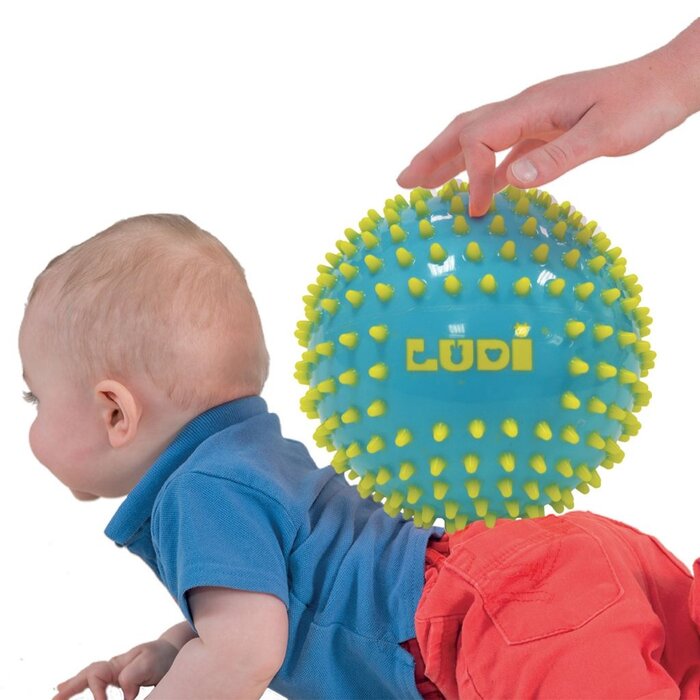 Ludi Sensorische ballen - 2 ballen 8 cm, 1 bal 15 cm, blauw