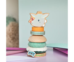 Lilliputiens Houten en stoffen stapelpiramide - Joe