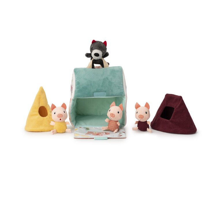 Lilliputiens Stoffen huis - de wolf en de 3 biggetjes