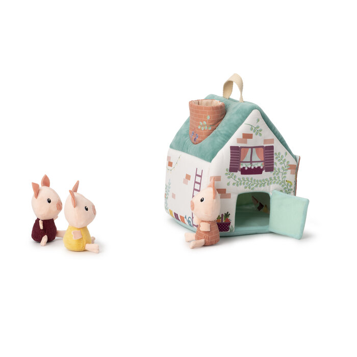 Lilliputiens Stoffen huis - de wolf en de 3 biggetjes