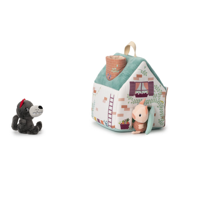 Lilliputiens Stoffen huis - de wolf en de 3 biggetjes