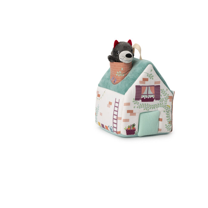 Lilliputiens Stoffen huis - de wolf en de 3 biggetjes