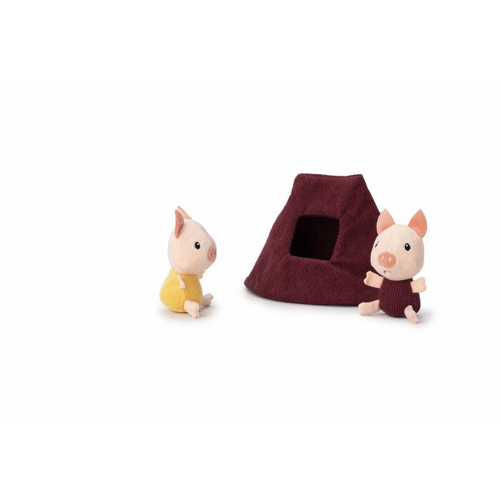 Lilliputiens Stoffen huis - de wolf en de 3 biggetjes