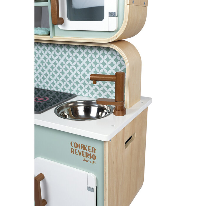 Janod Big Cooker Reverso - Houten speelgoed keukentje