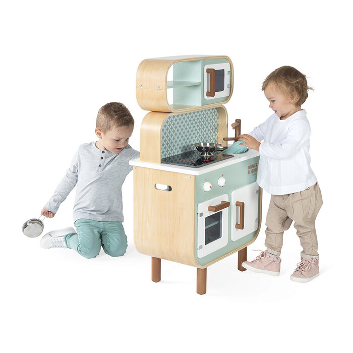 Janod Big Cooker Reverso - Houten speelgoed keukentje