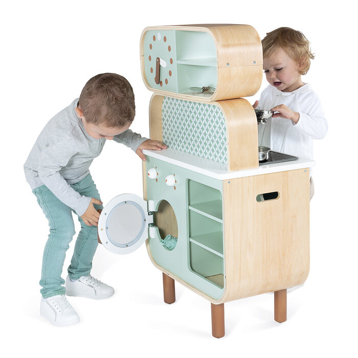 Janod Big Cooker Reverso - Houten speelgoed keukentje
