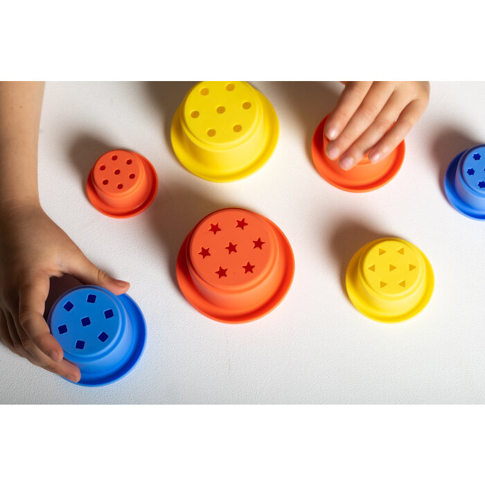 Little L Bekers soft (badspeelgoed) - rood, geel en blauw