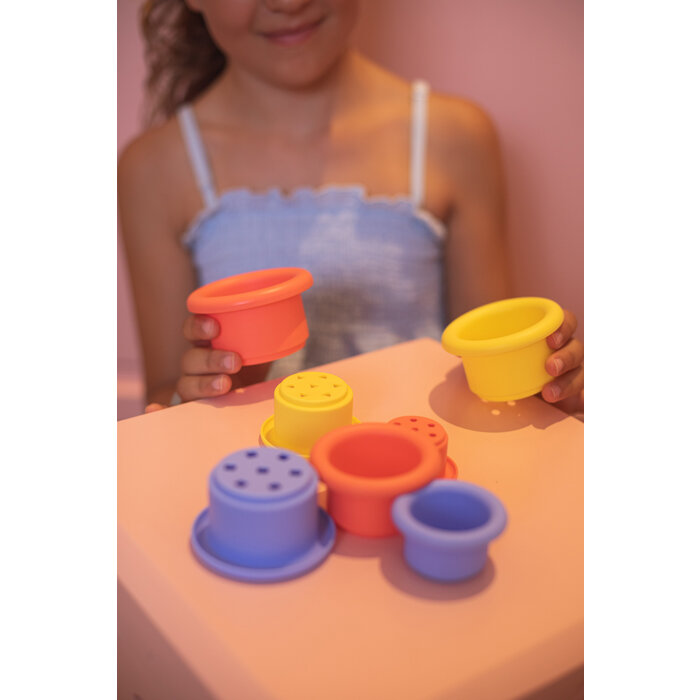 Little L Bekers soft (badspeelgoed) - rood, geel en blauw