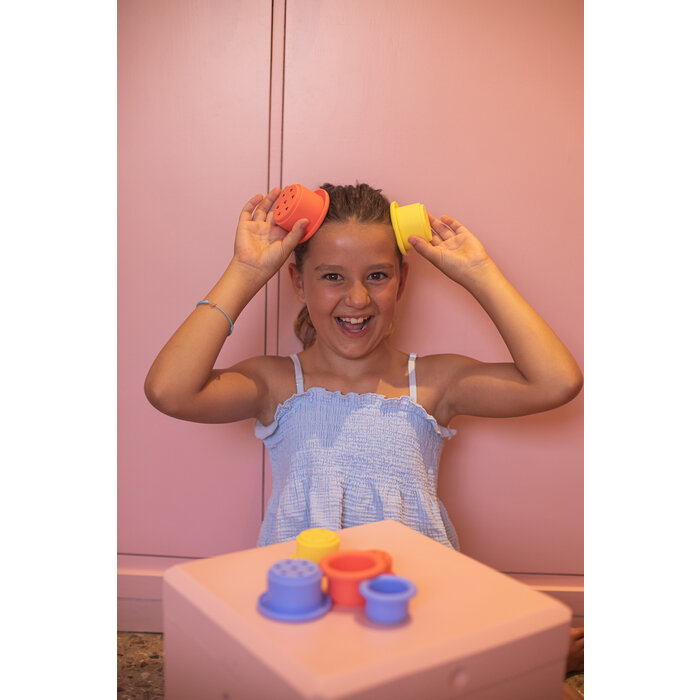 Little L Bekers soft (badspeelgoed) - rood, geel en blauw
