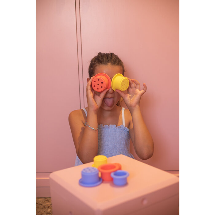 Little L Bekers soft (badspeelgoed) - rood, geel en blauw