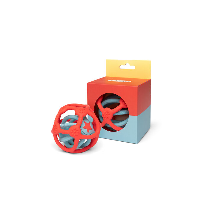 Little L Set van 2 sensorische ballen – Oranje en Blauw