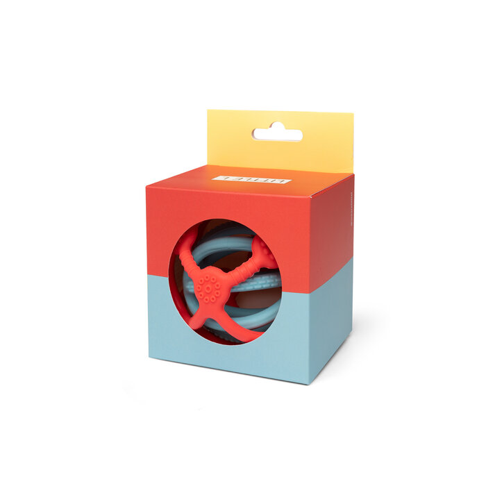 Little L Set van 2 sensorische ballen – Oranje en Blauw