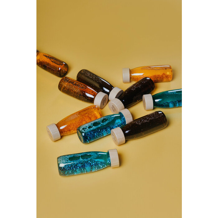 Petit Boum 3 sensorische flessen - Wood