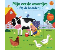 Deltas Mijn eerste woordjes - op de boerderij (kartonboekje met flapjes)