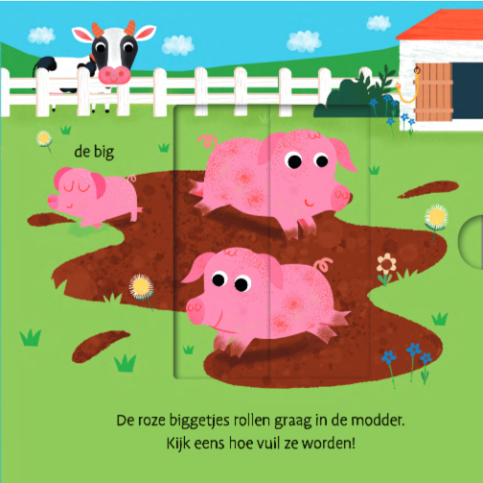 Deltas Mijn eerste woordjes - op de boerderij (kartonboekje met flapjes)