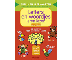 Deltas Speel- en leerkaarten - Letters en woordjes leren lezen (+5 j.)