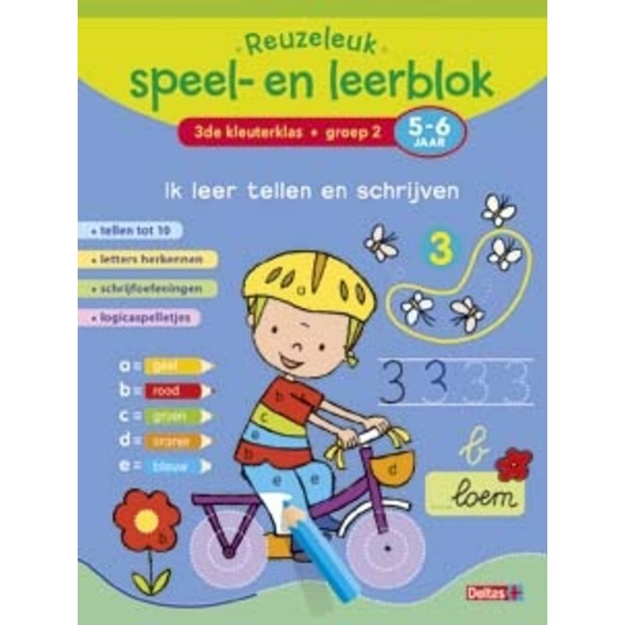 Deltas Reuzeleuk speel- en leerblok Ik leer tellen en schrijven (5-6 j.)