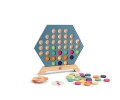 BS Toys Houten speelgoed - 3 bij elkaar (variant van 4 op een rij)
