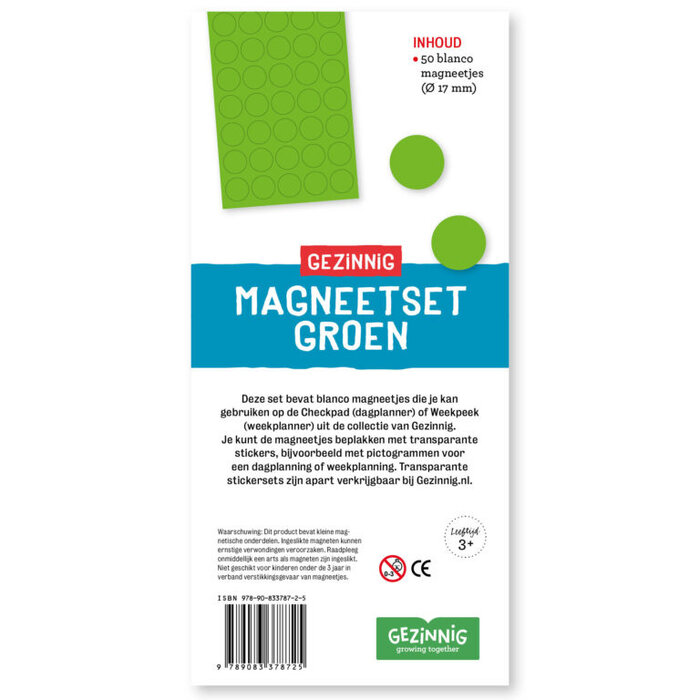 Gezinnig Magneetset - groen