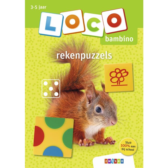 Loco Peuterpakket - basisdoos met 2 boekjes - reken en dierenpuzzels (bambino)